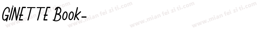 GINETTE Book字体转换